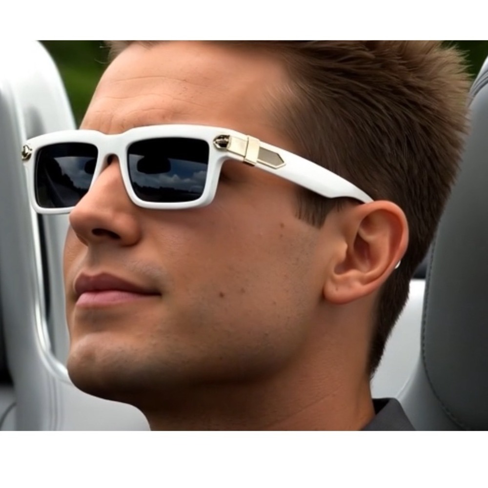 Sunglasses Designer Casual White Street Wear‎ Trendy Sophisticated Lentes Humbes